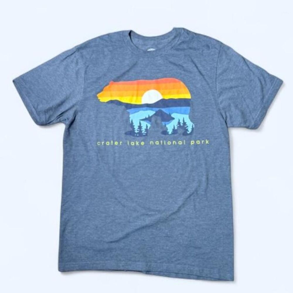 Crater Lake National Park Blue T-shirt